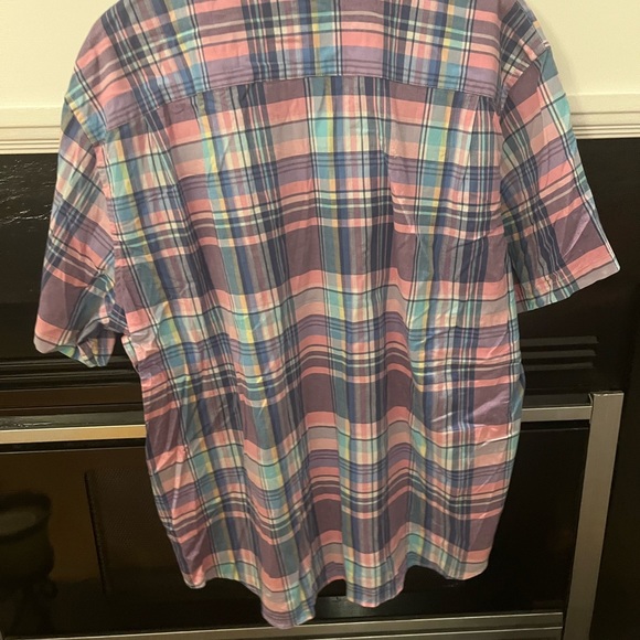 Men, shirt, Crown & Ivy, Classic Fit, size XXL, pink blue plaid, - Picture 3 of 3